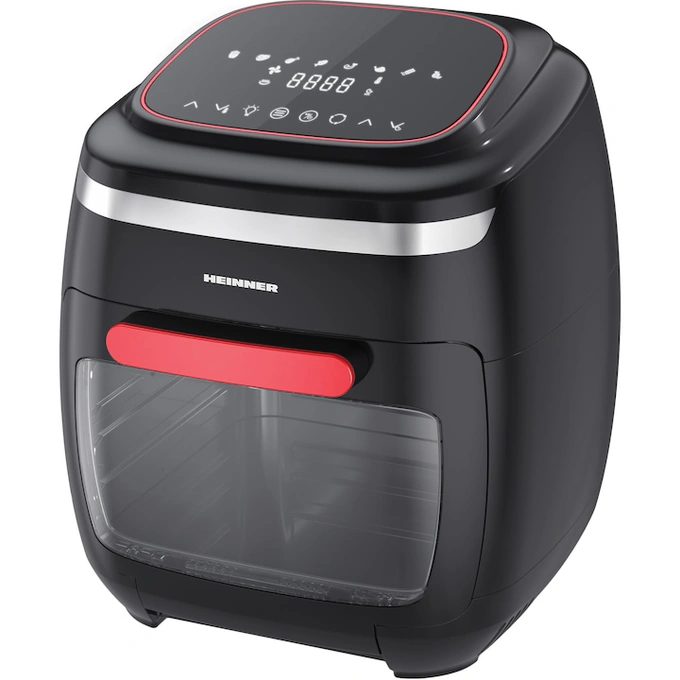 Friteuza cu aer cald Heinner Aifryer Crystal Clear HAF-B2000FB, gatire fara ulei, 2000W, capacitate cos 4.5L, capacitate cuptor 11L, 8 programe - Imagine 1