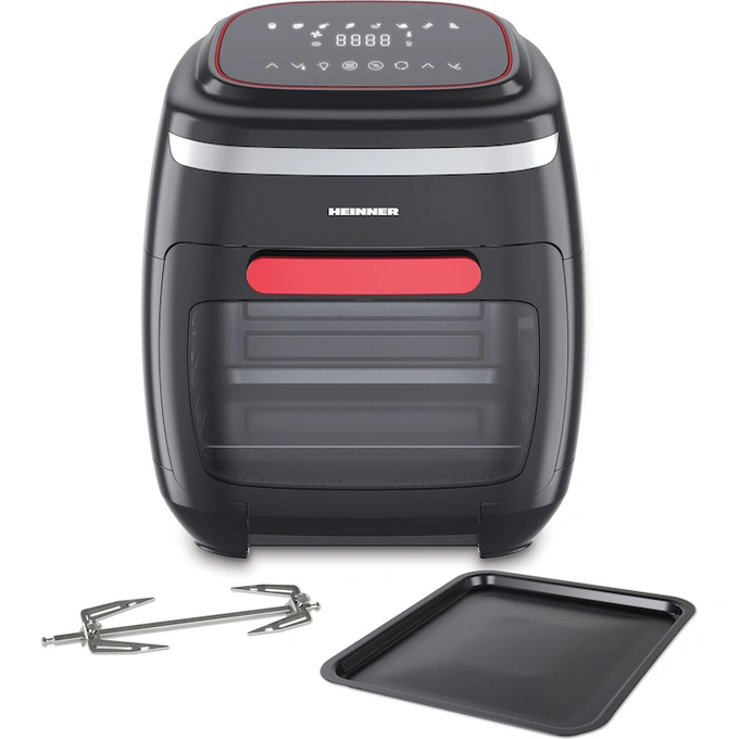 Friteuza cu aer cald Heinner Aifryer Crystal Clear HAF-B2000FB, gatire fara ulei, 2000W, capacitate cos 4.5L, capacitate cuptor 11L, 8 programe - Imagine 3
