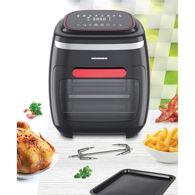 Friteuza cu aer cald Heinner Aifryer Crystal Clear HAF-B2000FB, gatire fara ulei, 2000W, capacitate cos 4.5L, capacitate cuptor 11L, 8 programe - Imagine 6