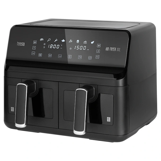 TEESA Friteuza Dubla Airfryer 8l 2700w Teesa Air Fryer Dual - IT-Fashion.ro