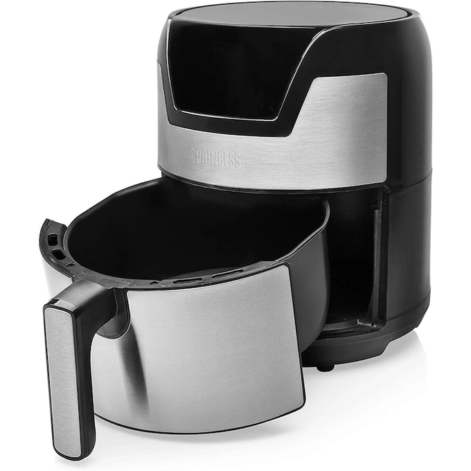 PRINCESS Friteuza fara ulei Aerofryer XXL Princess, 1500W, 4.5 l, Negru/Argintiu - IT-Fashion.ro