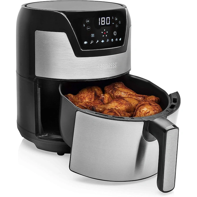 Friteuza fara ulei Aerofryer XXL Princess, 1500W, 4.5 l, Negru/Argintiu - Imagine 6