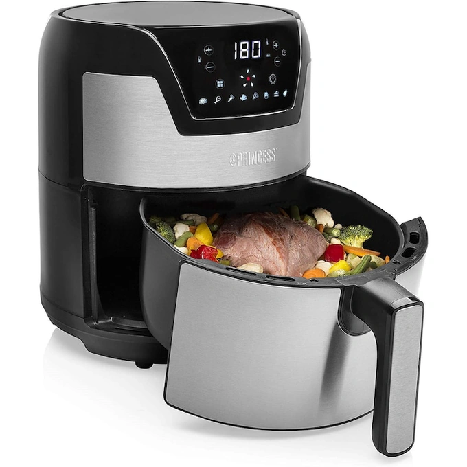 Friteuza fara ulei Aerofryer XXL Princess, 1500W, 4.5 l, Negru/Argintiu - Imagine 8