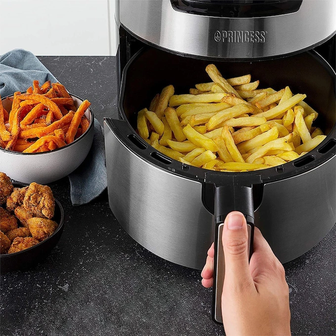 Friteuza fara ulei Aerofryer XXL Princess, 1500W, 4.5 l, Negru/Argintiu - Imagine 9