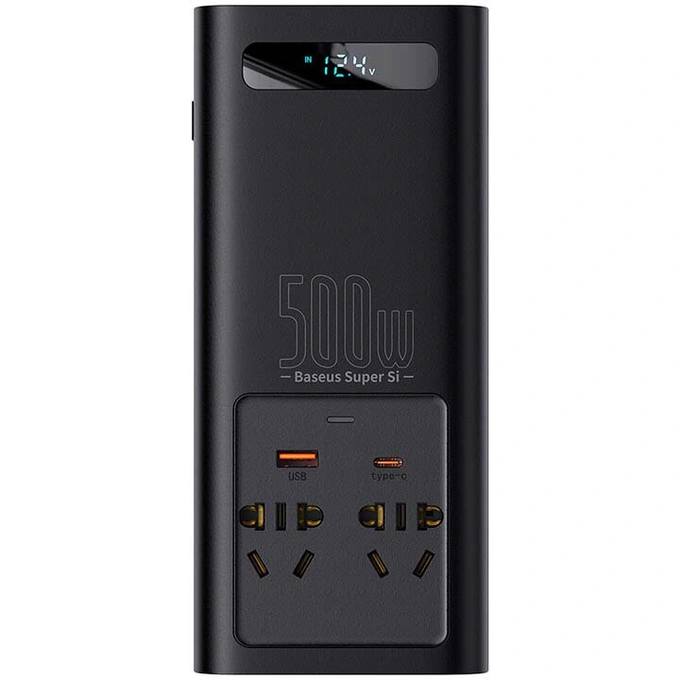 Invertor Auto BASEUS CGNB000101, 12V-220V, 500W, USB-C și USB-A - Imagine 4