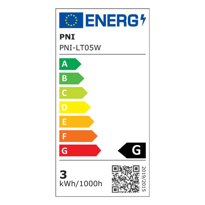Lampă de masă PNI LT05W cu LED 3W, 200 lumeni, 1800 mAh, USB-C, RGB, buton tactil, dimabil, alb - Imagine 7