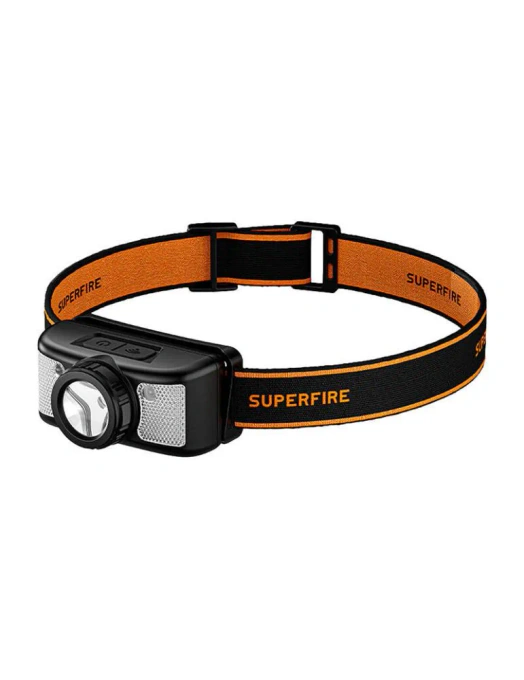 Lanterna de cap SUPERFIRE HL91-X, 200lm, 2W, autonomie ~3h, 800mAh, IP43, USB-C, negru - Imagine 2