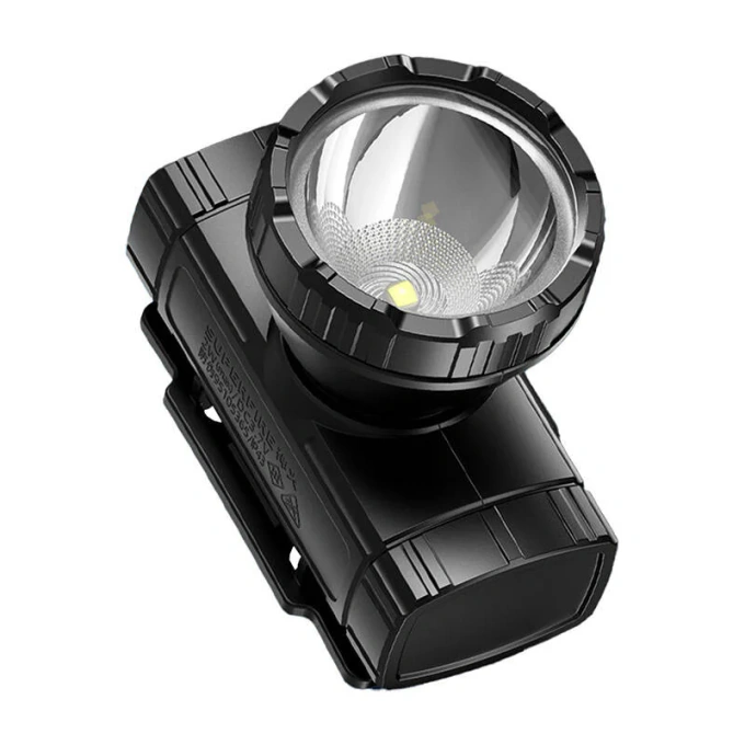 Lanterna de cap SUPERFIRE HL96, 100lm, 2W, autonomie ~2h, IP43, 600 mAh, IP43, microUSB, negru - Imagine 3