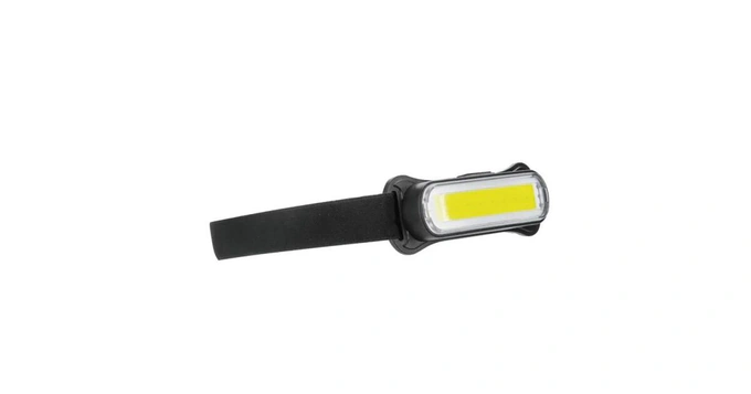 Lanternă de cap WELL Escape, 300lm, COB LED, IPX4, USB-C, negru - Imagine 1
