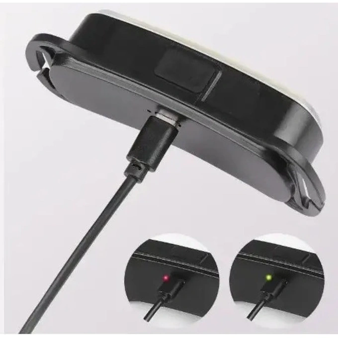WELL Lanternă de cap WELL Escape, 300lm, COB LED, IPX4, USB-C, negru - IT-Fashion.ro