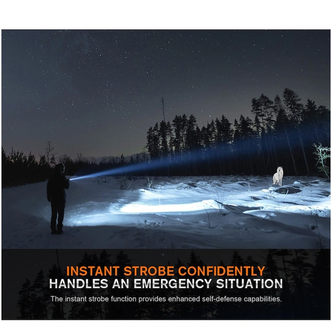 Lanterna SUPERFIRE Godfire TF01, 1371 lm, 20W, 4800 mAh,  IP55, USB-C, negru - Imagine 6