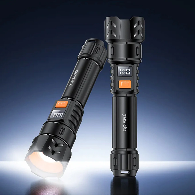 Lanterna YESIDO TC10, 800mAh, 4W, Moduri de iluminare putere mare, medie, mica, intermitent, lumina laterala, 220lm - Imagine 4