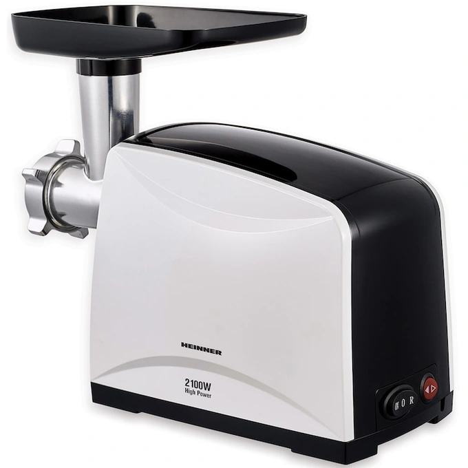 HEINNER Masina de tocat HEINNER MG-2100BKWH, 1.8 KG/min, 2100 W, Alb/Negru - IT-Fashion.ro