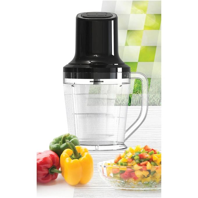 HEINNER Tocator de legume HEINNER HMC-3B500BK , 500W, capacitate bol tocare 1.5l, 3 cutite inox, 2 viteze, Negru - IT-Fashion.ro