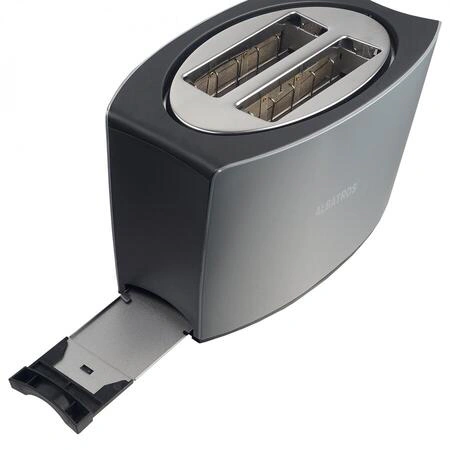 Prajitor de paine Albatros Confort 800 W, 2 Felii, 8 Trepte de Prajire, Termostat Reglabil, Tavita Firimituri, Argintiu - Imagine 5