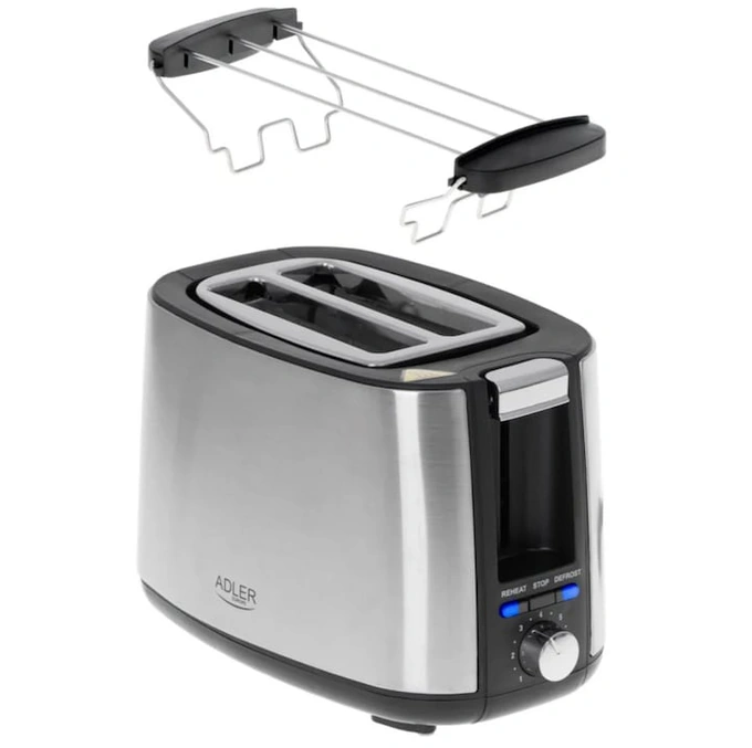 Prajitor de paine cu 7 niveluri de rumenire Adler, 900W AD 3214 - Imagine 3