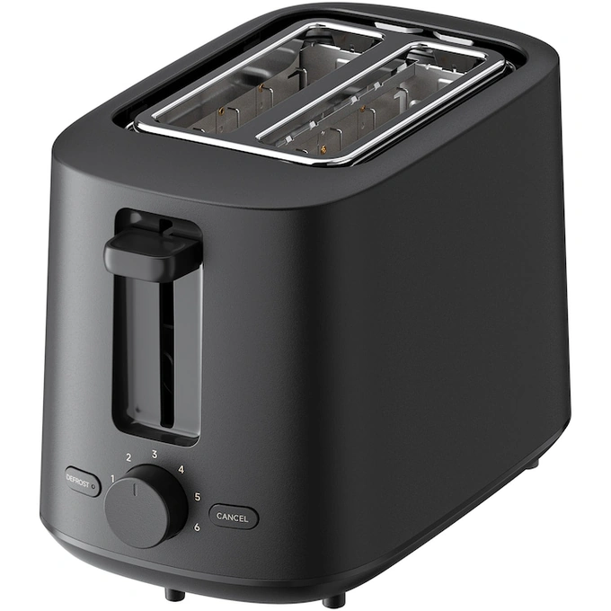 Toaster Xiaomi BHR8811EU, 780-930 W, 2 sloturi, tavita pentru firmituri detasabila, functie dezghetare, negru - Imagine 3