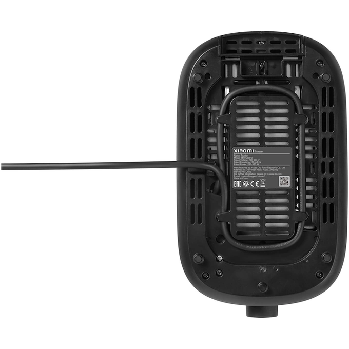 Toaster Xiaomi BHR8811EU, 780-930 W, 2 sloturi, tavita pentru firmituri detasabila, functie dezghetare, negru - Imagine 8