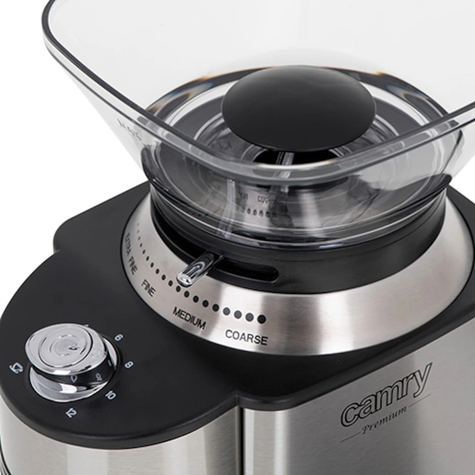 Rasnita de cafea CAMRY CR4443, 200 W, 230g, Negru/Inox - Imagine 5
