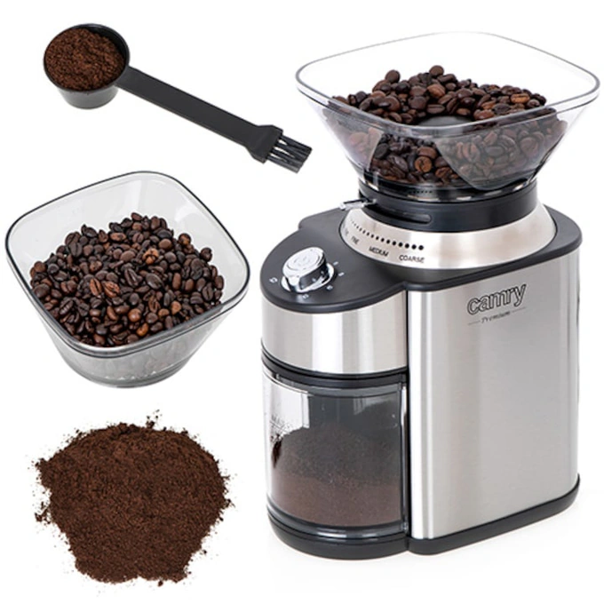 Rasnita de cafea CAMRY CR4443, 200 W, 230g, Negru/Inox - Imagine 7