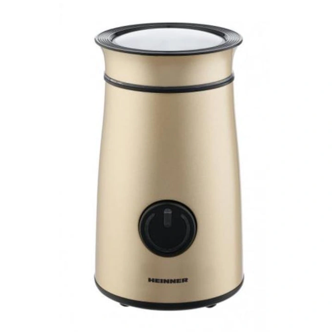 Rasnita de cafea HEINNER HCG-150IXGD, 150 W, 50g, Auriu - Imagine 1