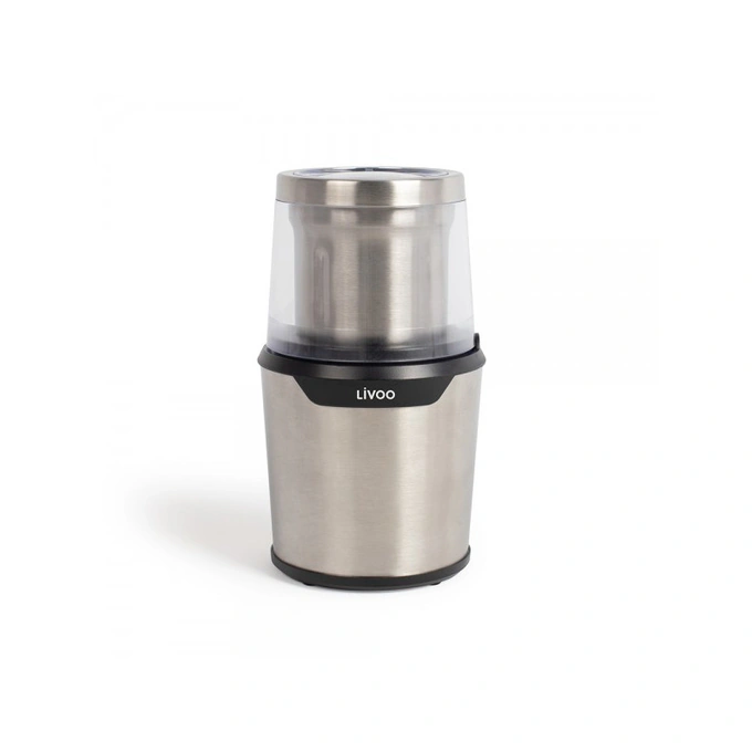 Rasnita de cafea LIVOO DOD192, 200 W, 80g, Negru/Inox - Imagine 1