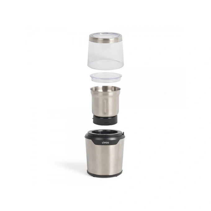 LIVOO Rasnita de cafea LIVOO DOD192, 200 W, 80g, Negru/Inox - IT-Fashion.ro