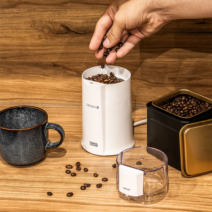 Rasnita de cafea TEESA Aroma G10 TSA4011, 160 W, 50g, Alb - Imagine 7