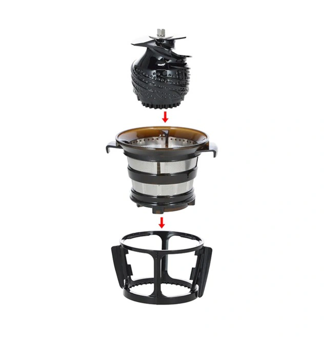 Storcator HUROM de fructe H320-BES01TG, 200W, 500 ml, O treapta de viteza, Gri - Imagine 3