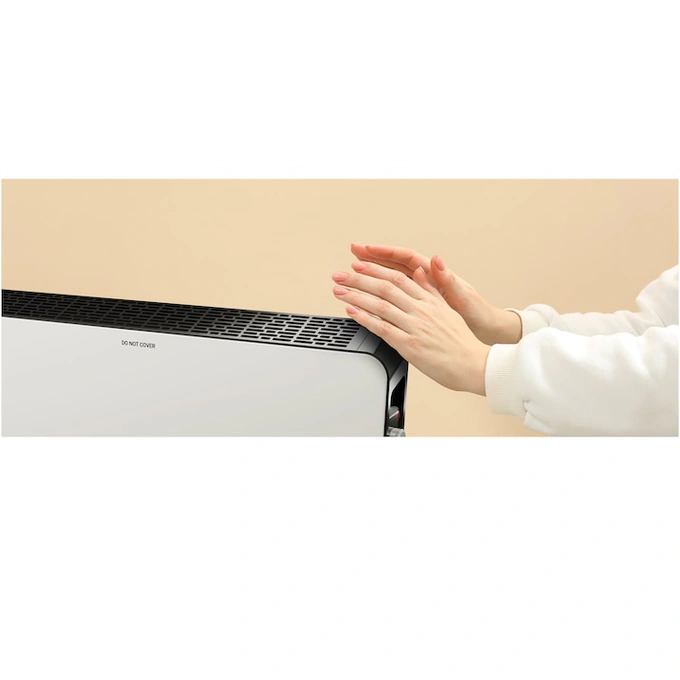 Convector electric Tesla PC301WB, 2000 W, Termostat reglabil cu autoresetare, Protectie supraincalzire, Senzor pentru consum optimizat, Anti-rasturnare, X Shape Aluminum, Alb - Imagine 8