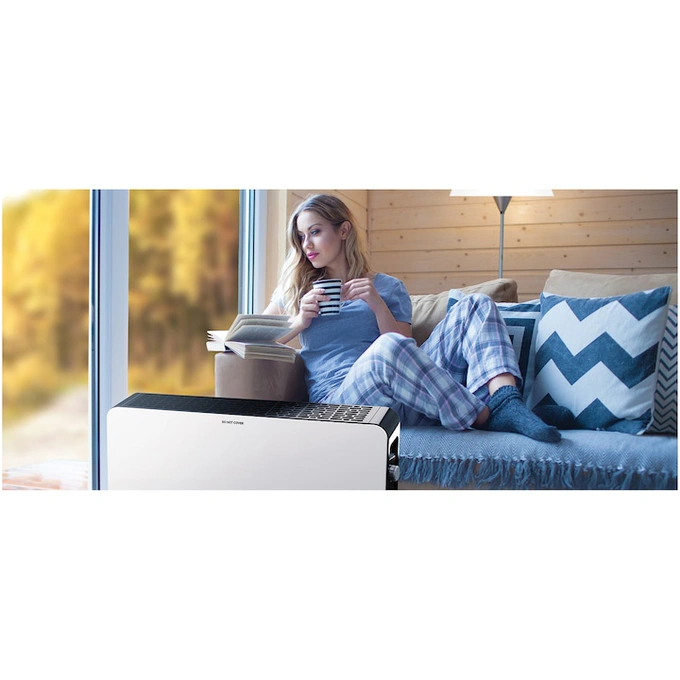 Convector electric Tesla PC301WB, 2000 W, Termostat reglabil cu autoresetare, Protectie supraincalzire, Senzor pentru consum optimizat, Anti-rasturnare, X Shape Aluminum, Alb - Imagine 9