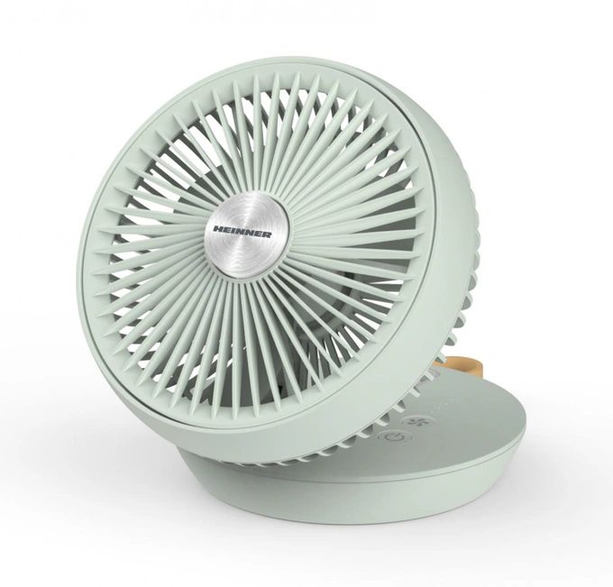 Ventilator portabil pliabil HEINNER HMF-LC4000GR, USB-C, autonomie până la 15 ore - Imagine 2