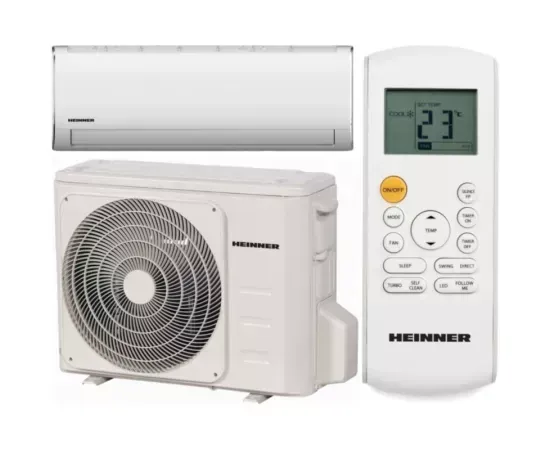 Aparat de aer condiționat HEINNER Crystal HAC-CR24KIT, 24000 BTU, A++/A+, kit instalare inclus - Imagine 1