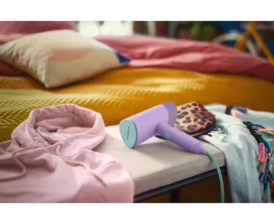 Aparat de călcat vertical cu aburi Philips STH3010/30 Seria 3000, 1000W, 20 g/min, Violet - Imagine 3