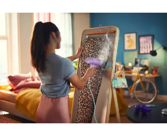 Aparat de călcat vertical cu aburi Philips STH3010/30 Seria 3000, 1000W, 20 g/min, Violet - Imagine 4