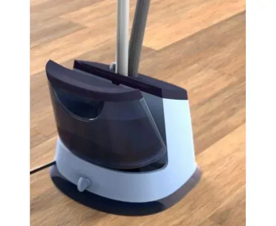 Aparat de călcat vertical cu suport Philips STE3150/20, 2000W, rezervor 2L, 3 setări abur, placă StyleBoard, albastru - Imagine 2