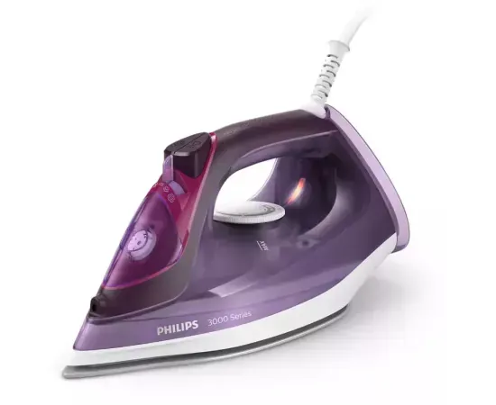 Fier de călcat Philips DST3041/30, 2600W, talpă ceramică, abur 40 g/min, jet 200 g, 300 ml, mov - Imagine 1