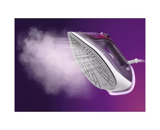 Fier de călcat Philips DST3041/30, 2600W, talpă ceramică, abur 40 g/min, jet 200 g, 300 ml, mov - Imagine 4