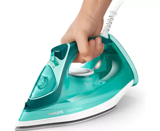 Fier de călcat PHILIPS Seria 3000 DST3030/70, 2400W, talpă ceramică, abur continuu 40 g/min, jet 160 g, rezervor 300 ml, oprire automată - Imagine 2
