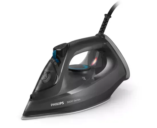 Fier de călcat PHILIPS Seria 3000 DST3041/80, 2600W, talpă ceramică, abur 40 g/min, jet 200 g, rezervor 300 ml, anti-picurare, anticalcar, oprire automată - Imagine 1