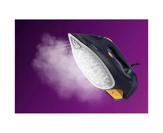 Fier de călcat Philips Seria 7000 DST7060/20, 3000W, abur 250 g/min, talpă SteamGlide Elite, 300 ml, Bleumarin/Galben - Imagine 3
