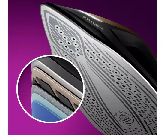 Stație de călcat cu abur Philips PerfectCare 8000 Series PSG8130/80, 2700W, 8.5 bari, talpă SteamGlide Elite, tehnologie OptimalTEMP - Imagine 5