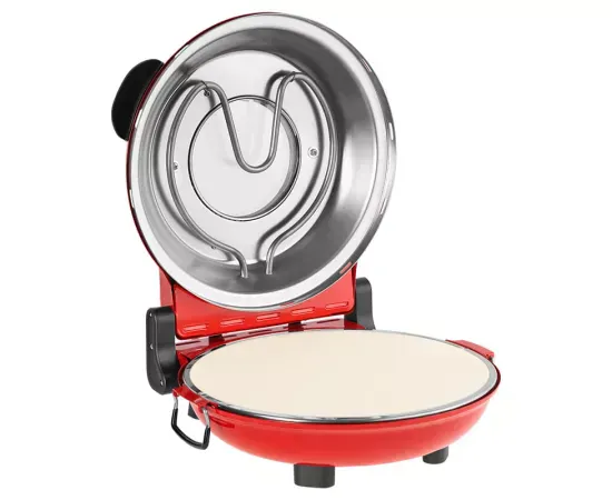 Aparat de preparat pizza TEESA Supreme + TSA3238, Temperatura: 110°C - 405°C, 1200 W, Rosu - Imagine 3