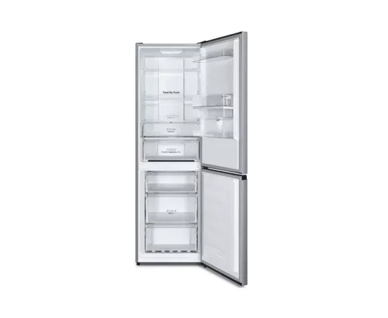 Combina frigorifica HEINNER HCNF-HS304XWDE++, 304 l, Dozator de apa, Control Electronic, Clasa E, Inox - Imagine 2