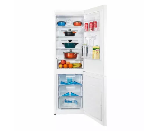 Combina frigorifica HEINNER HCNF-V291WDE++, 294 l, No Frost Multicooling, Iluminare LED, Control electronic cu Display interior, Freezer Shield, Clasa E, 186 cm, Alb - Imagine 5