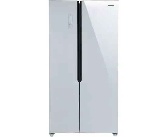 Combina frigorifica side by side HEINNER HSBS-H442NFGWHE++, 442l, Full No Frost, clasa E, Sticla Alba - Imagine 1