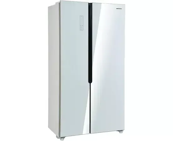 Combina frigorifica side by side HEINNER HSBS-H442NFGWHE++, 442l, Full No Frost, clasa E, Sticla Alba - Imagine 2