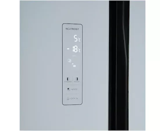 Combina frigorifica side by side HEINNER HSBS-H442NFGWHE++, 442l, Full No Frost, clasa E, Sticla Alba - Imagine 8