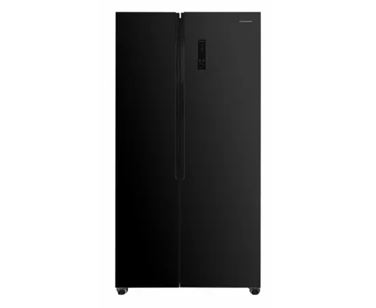 Combina frigorifica side by side HSBS-HM532NFGBKE++, 532 l, control touch, Inverter, No Frost, Clasa E, Negru - Imagine 1