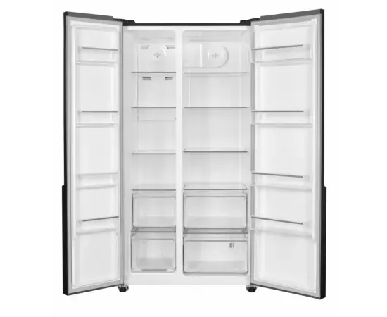 Combina frigorifica side by side HSBS-HM532NFGBKE++, 532 l, control touch, Inverter, No Frost, Clasa E, Negru - Imagine 4